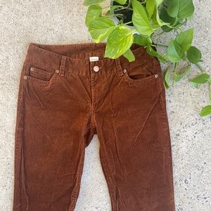 JCrew 4 R Rust copper perfect fit pants